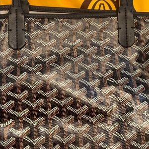 Authentic Black & Tan Goyard PM Tote